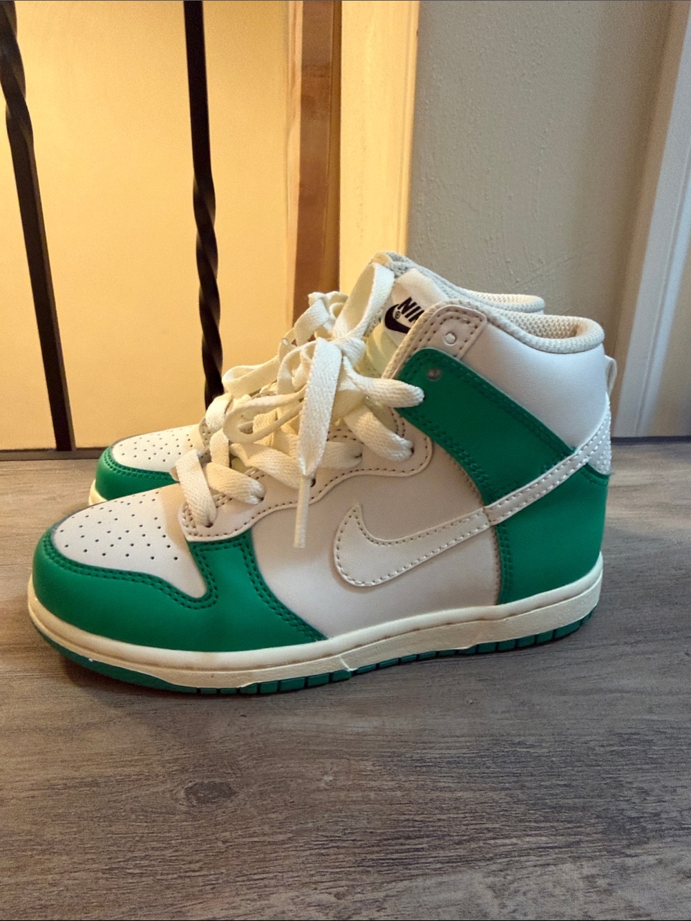 New Nike Hi Top Dunks in Little Boys size 12.5